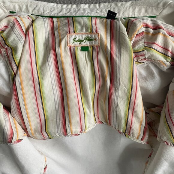 Men's Cotton/Linen Blend Sports Jacket Indigo Palms by Tommy Bahama - Picture 9 of 17